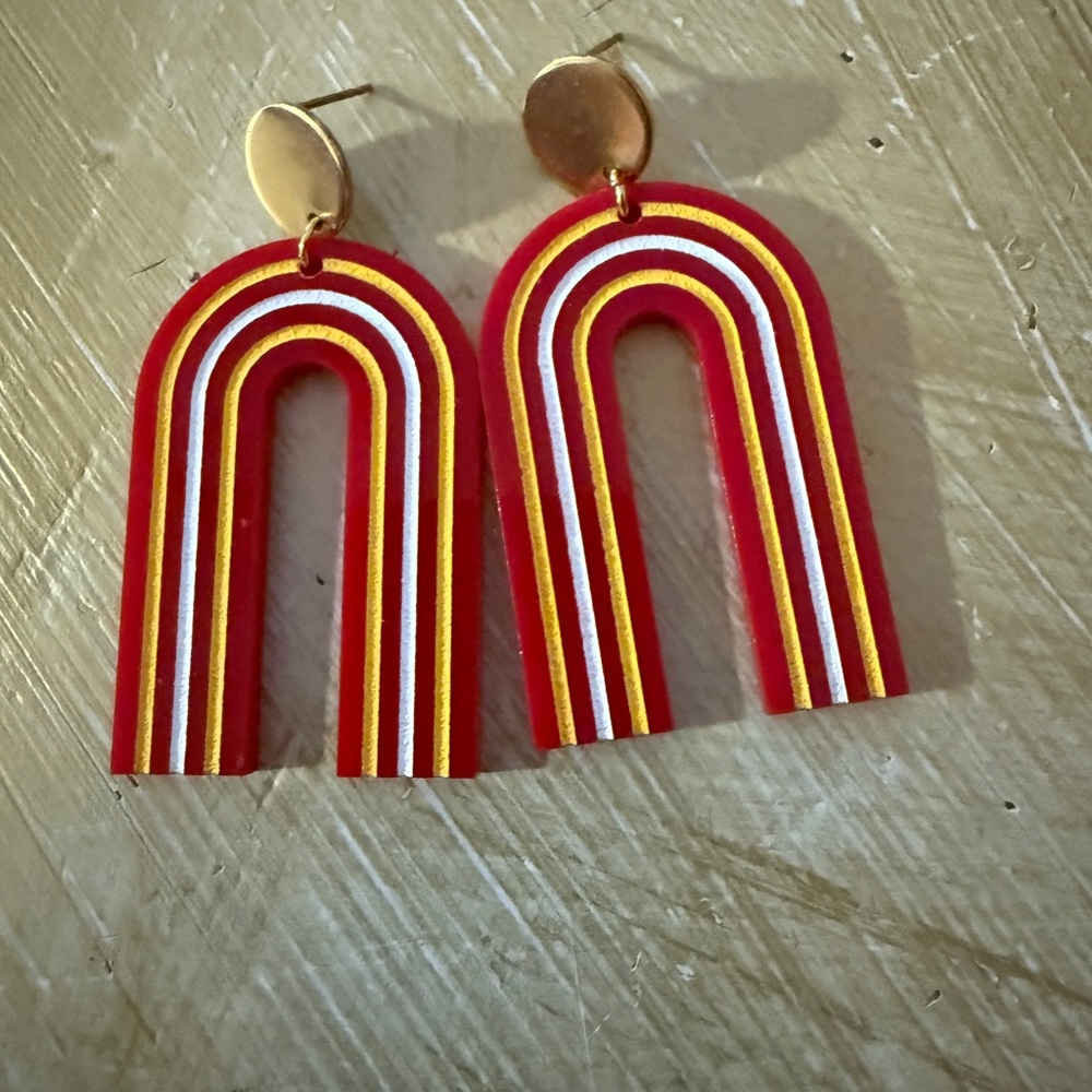 Red & Yellow earrings